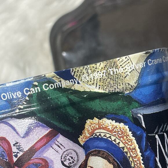 Vintage 1997 Teddy Bear Tin by Olive Can Co. The Silver Crane Co. England - Picture 8 of 9